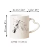 Lipizzaner - Tasse mit Hund, entzückende Tasse mit herzförmigem Henkel, universelles Geschenk der Marke Art-Dog
