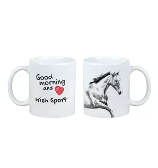 Irischer Sport - Tasse mit Hund, personalisierte Tasse mit Druck, klassisches Geschenk für jeden von der Marke Art-Dog.