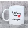 Irischer Sport - Tasse mit Hund, personalisierte Tasse mit Druck, klassisches Geschenk für jeden von der Marke Art-Dog.