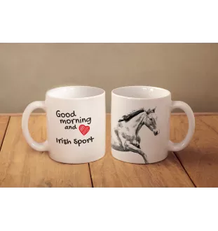 Irischer Sport - Tasse mit Hund, personalisierte Tasse mit Druck, klassisches Geschenk für jeden von der Marke Art-Dog.