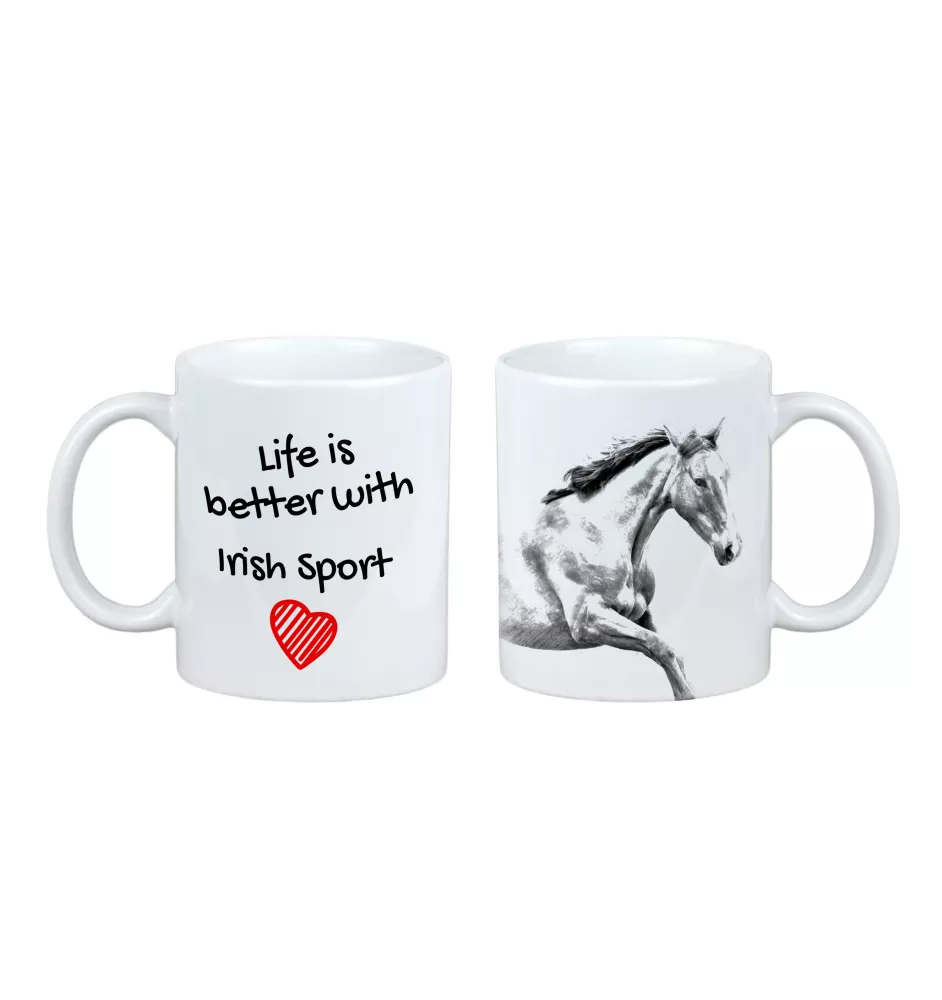 Cheval de sport irlandais - tasse avec un cheval, tasse avec une photo, cadeau personnalisé de la marque Art-Dog