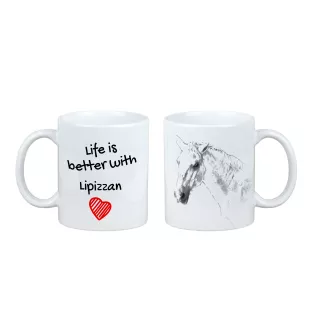 Lipizzaner - Tasse mit Pferd, Tasse mit Bild, personalisiertes Geschenk der Marke Art-Dog