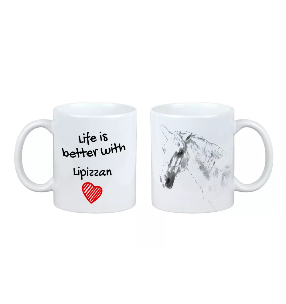 Lipizzan - mug with a horse, mug with a photo, personalized gift from the Art-Dog brand