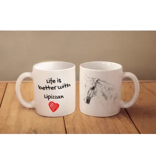 Lipizzaner - Tasse mit Pferd, Tasse mit Bild, personalisiertes Geschenk der Marke Art-Dog