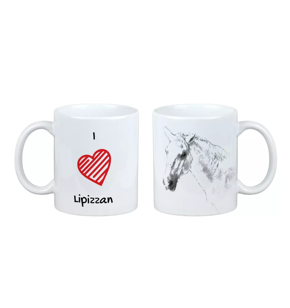 Lipizzan - tasse avec un cheval, une tasse charmante avec une illustration, un cadeau avec votre photo de la marque Art-Dog