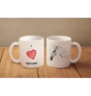 Lipizzan - tasse avec un cheval, une tasse charmante avec une illustration, un cadeau avec votre photo de la marque Art-Dog