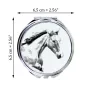 Irish Sport - pocket mirror with a horse, personalized mirror for a purse, compact mirror with Art-Dog brand print