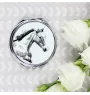 Irish Sport - pocket mirror with a horse, personalized mirror for a purse, compact mirror with Art-Dog brand print