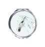 Lipizzan - pocket mirror with a horse, personalized mirror for a purse, compact mirror with Art-Dog brand print