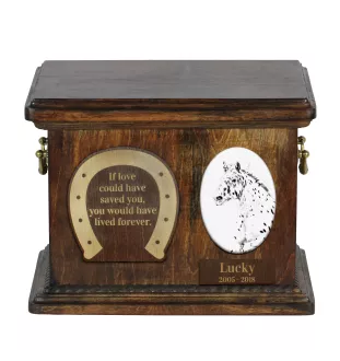 Noriker - urne pour les cendres d'un cheval, urne pour cheval avec photo, boîte personnalisée pour les cendres d'un animal de la marque Art-Dog