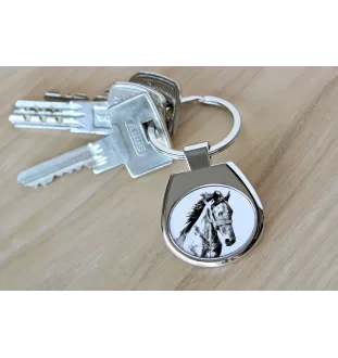 Mustang - porte-clés avec un cheval, porte-clés imprimé, breloque personnalisée de la marque Art-Dog