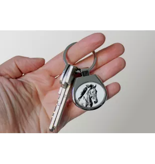 Mustang - Schlüsselanhänger mit Pferd, Anhänger mit Aufdruck, personalisierter Anhänger der Marke Art-Dog