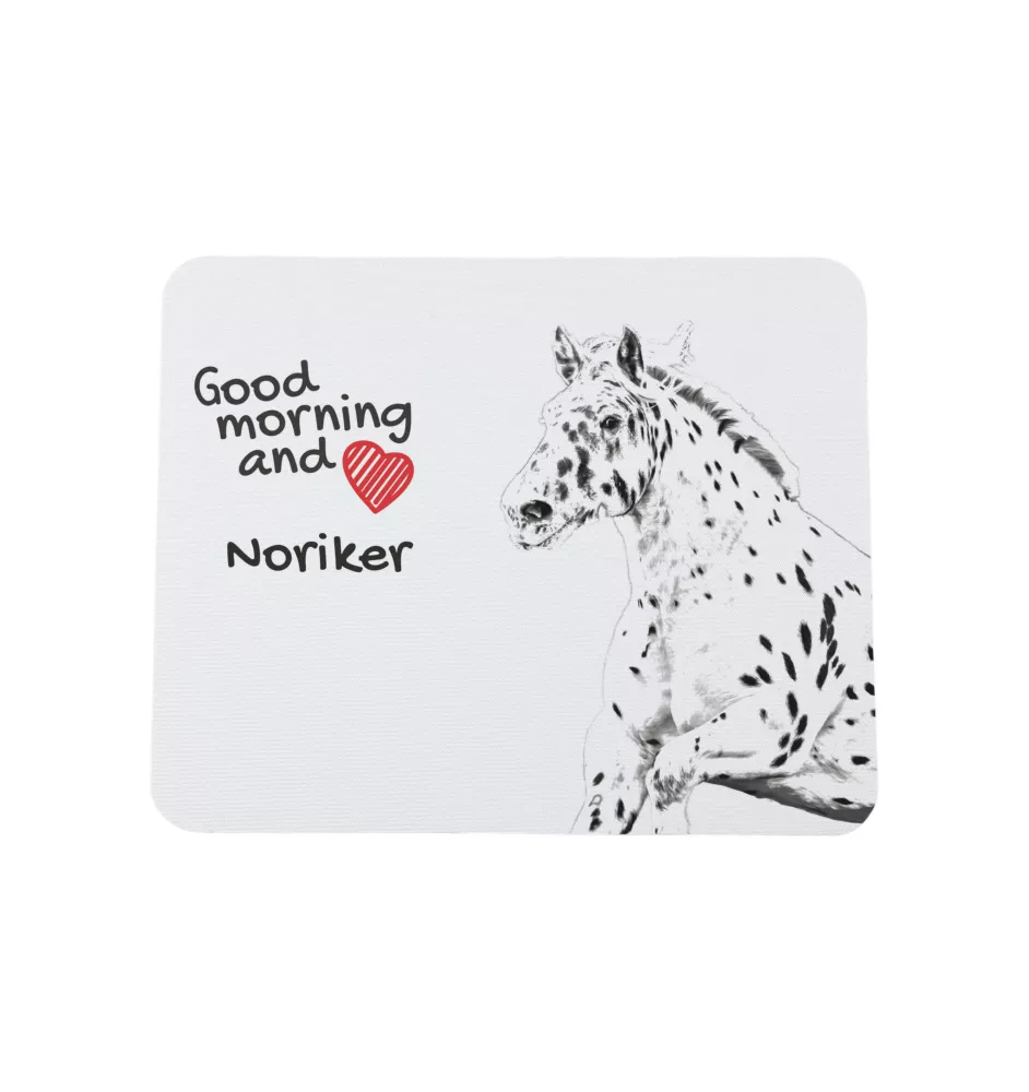 Noriker - Mauspad mit Druck, personalisiertes Mauspad mit Pferd, einzigartiges Gadget für Büroangestellte von Art-Dog.