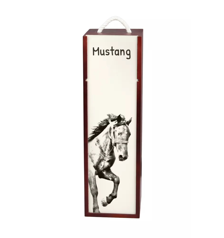Mustang pudełko na wino z koniem Art-Dog