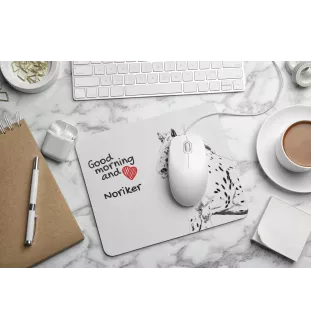 Noriker - Mauspad mit Druck, personalisiertes Mauspad mit Pferd, einzigartiges Gadget für Büroangestellte von Art-Dog.