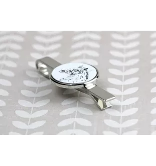 Noriker - tie clip with a horse, personalized tie clip, a unique gift for a man from the Art-Dog brand