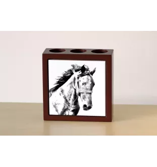 Mustang - porte-stylo avec un cheval, organiseur de bureau avec impression, décoration de bureau personnalisée de la marque Art-Dog