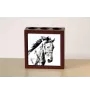 Mustang - pen holder with a horse, desk organizer with a print, personalized desk decoration from the Art-Dog brand