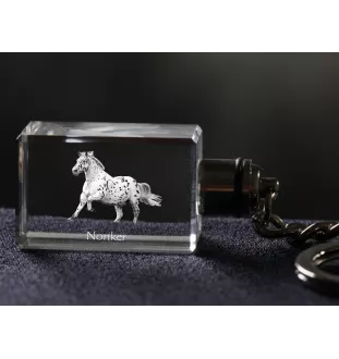 Noriker - Kristall-Anhänger mit Foto eines Pferdes, beleuchteter Anhänger, einzigartiges Geschenk der Marke Art-Dog