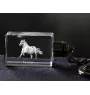 Noriker - Pendentif en cristal avec photo de cheval, pendentif lumineux, cadeau unique de la marque Art-Dog
