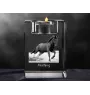 Mustang - Candle holder with picture of a horse, crystal tealight holder, personalised gift by Art-Dog brand