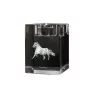 Noriker - Candle holder with picture of a horse, crystal tealight holder, personalised gift by Art-Dog brand