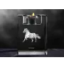 Noriker - Candle holder with picture of a horse, crystal tealight holder, personalised gift by Art-Dog brand