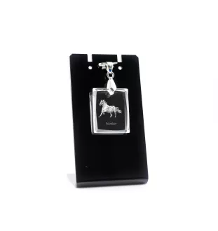Noriker - Crystal pendant with horse, photo necklace, unique jewellery by Art-Dog