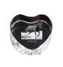 Mustang - une photo de cheval dans un cristal, un cœur en cristal, un cadre exceptionnel avec une photo de la marque Art-Dog