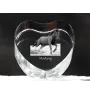 Mustang - une photo de cheval dans un cristal, un cœur en cristal, un cadre exceptionnel avec une photo de la marque Art-Dog
