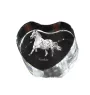 Noriker - une photo de cheval dans un cristal, un cœur en cristal, un cadre exceptionnel avec une photo de la marque Art-Dog