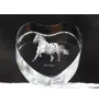 Noriker - une photo de cheval dans un cristal, un cœur en cristal, un cadre exceptionnel avec une photo de la marque Art-Dog