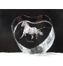 Noriker - a photo of a horse in crystal, a crystal heart, a unique frame with a photo from the Art-Dog brand