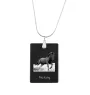 Mustang - Crystal pendant with horse, silver necklace with photo, personalised pendant by Art-Dog brand