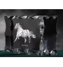 Noriker - kryształ ze zdjęciem konia, szklana statuetka ze zdjęciem, wyjątkowa ramka ze zdjęciem marki Art-Dog