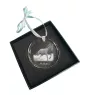 Mustang - crystal bauble with a photo, horse photo in crystal, personalized Christmas tree ornament by Art-Dog brand