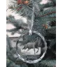 Mustang - crystal bauble with a photo, horse photo in crystal, personalized Christmas tree ornament by Art-Dog brand