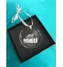 Mustang - crystal bauble with a photo, horse photo in crystal, personalized Christmas tree ornament by Art-Dog brand