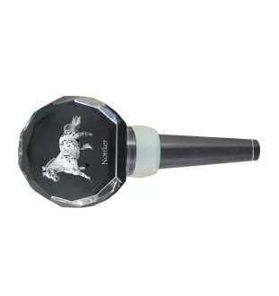 Noriker - Bouchon de bouteille en cristal avec cheval, bouchon de vin unique avec photo, cadeau personnalisé pour sommelier par la marque Art-Dog