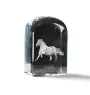 Noriker - un cube de cristal avec une photo, une photo de cheval dans le cristal, un presse-papiers cubique de la marque Art-Dog