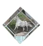 Noriker - un cube de cristal avec une photo de cheval, une photo de cheval dans le cristal, un presse-papiers cubique de la marque Art-Dog