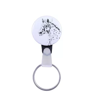 Noriker - porte-clés unique avec une photo de cheval, produit fait à la main, accroche légère et pratique de la marque Art-Dog