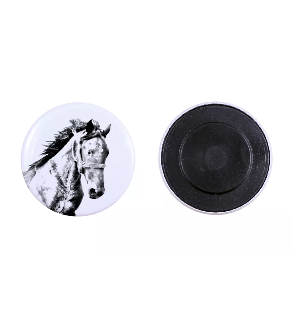 Mustang - Magnet mit Pferd, ein einzigartiges Abdruck des Pferdes der Marke Art-Dog