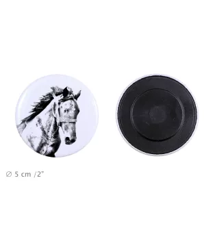 Mustang - Magnet mit Pferd, ein einzigartiges Abdruck des Pferdes der Marke Art-Dog