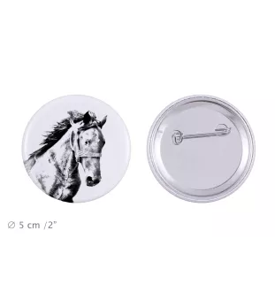 Mustang - magnet with a horse, a unique imprint of the Art-Dog horse brand