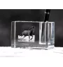 Mustang - Porte-stylos, organiseur en cristal avec image d'un cheval, décoration de bureau unique par la marque Art-Dog