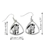 Mustang - earrings with a horse, hanging earrings with a picture, personalized jewelry with Art-Dog brand print