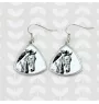 Mustang - boucles d'oreilles avec un cheval, boucles d'oreilles pendantes avec une image, bijoux personnalisés avec l'impression de la marque Art-Dog