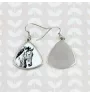 Mustang - earrings with a horse, hanging earrings with a picture, personalized jewelry with Art-Dog brand print
