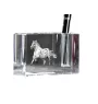 Noriker - Pen stand, crystal organiser with picture of a horse, unique desk decoration by Art-Dog brand
